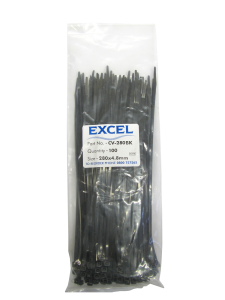 Excel Cable Tie 4.8 x 280mm PK 100