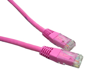 0.5m Pink CAT6 Patch Cable UTP Full Copper