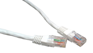 0.25M CAT6 UTP PVC Inj Moulded Cable White