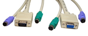 10m 2x male-female PS/2 1x male-female SVGA cable