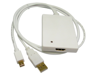 Mini Display Port to HDMI with USB Audio