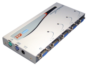 Compact 4-Port KVM Switch