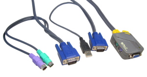 2-Port PS/2micro KVM With PS/2-USB Leads