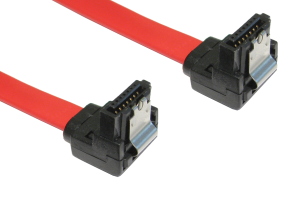 Locking Serial ATA Cable SATA 2 3Gbps Angled