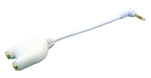 3.5mm Headphone Splitter White