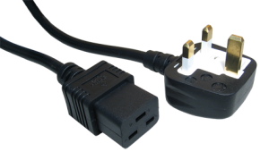 2m UK Plug to IEC C19 Power Cable