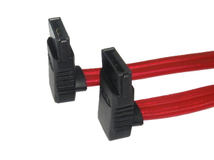 45cm SATA Data Cable M-M Right Angle Red Data Cable