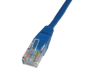 5m CAT5e Patch Cable Blue Full Copper 24AWG