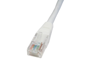 0.5m CAT5e Patch Cable White Full Copper 24AWG