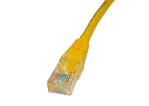 4m CAT5e Patch Cable Yellow Full Copper 24AWG