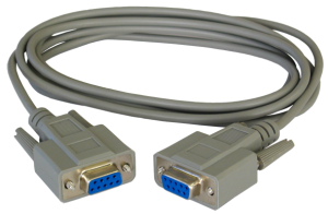 2m Null Modem Cable D9 Female to Female