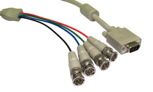 2m SVGA 4x BNC Plugs Cable