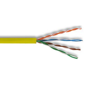 305m CAT5e Network Cable Yellow Pure Copper