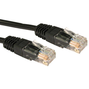 6M CAT5e Ethernet Cable UTP Full Copper 26AWG Black