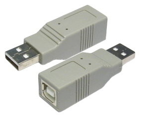 USB A to B Coupler A Female to B Female