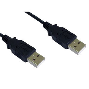 5M USB 2.0 A To A Data Cable Black