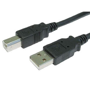 2M USB 2.0 A To B Data Cable Black