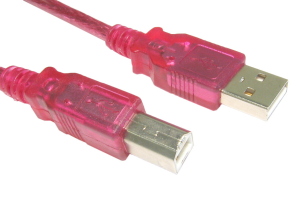 2M USB 2.0 A To B Data Cable Red