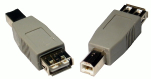 USB 2.0 Gender Changer A-Female B-Male