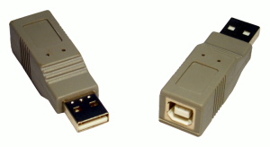 USB 2.0 Gender Changer A-Male B-Female