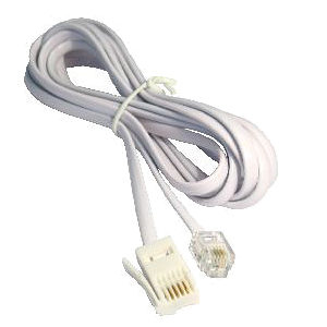 10m BT to RJ11 4 Wire Crossover Modem Cable