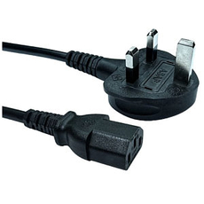 C13 Kettle Style UK Mains Power Lead 1.8m