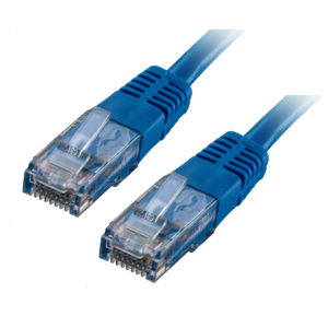 15m Blue CAT6 RJ45 U/UTP 24AWG Network Patch Leads PoE++