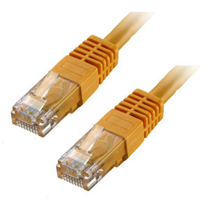 15m Yellow CAT6 RJ45 U/UTP 24AWG Network Patch Leads PoE++