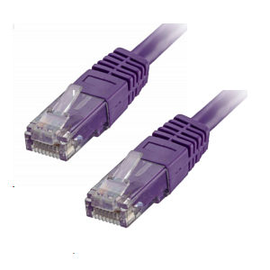 15m Violet CAT6 RJ45 U/UTP 24AWG Network Patch Leads PoE++