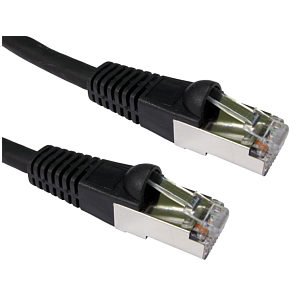 1m CAT6A Patch Cable Black 10GBase-T