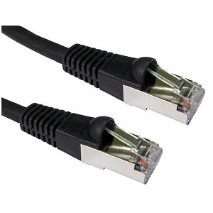 0.5m CAT6A Patch Cable Black 10GBase-T