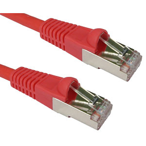 10m CAT6A Red Patch Cable 10GBase-T