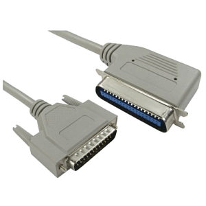 D25 to 36 Centronic Printer Cable with Angled Connector