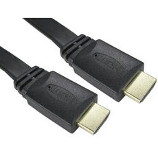 Flat HDMI Cable 2m High Speed with Ethernet 3D 4k Ready