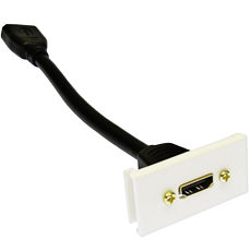HDMI Faceplate Module with 15cm Stub Cable