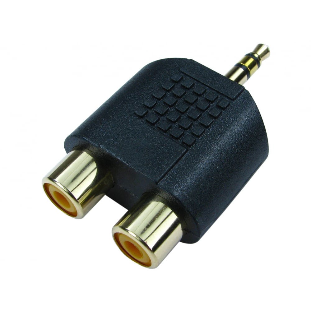 3.5mm Stereo Male to 2x RCA-Female Adapter
