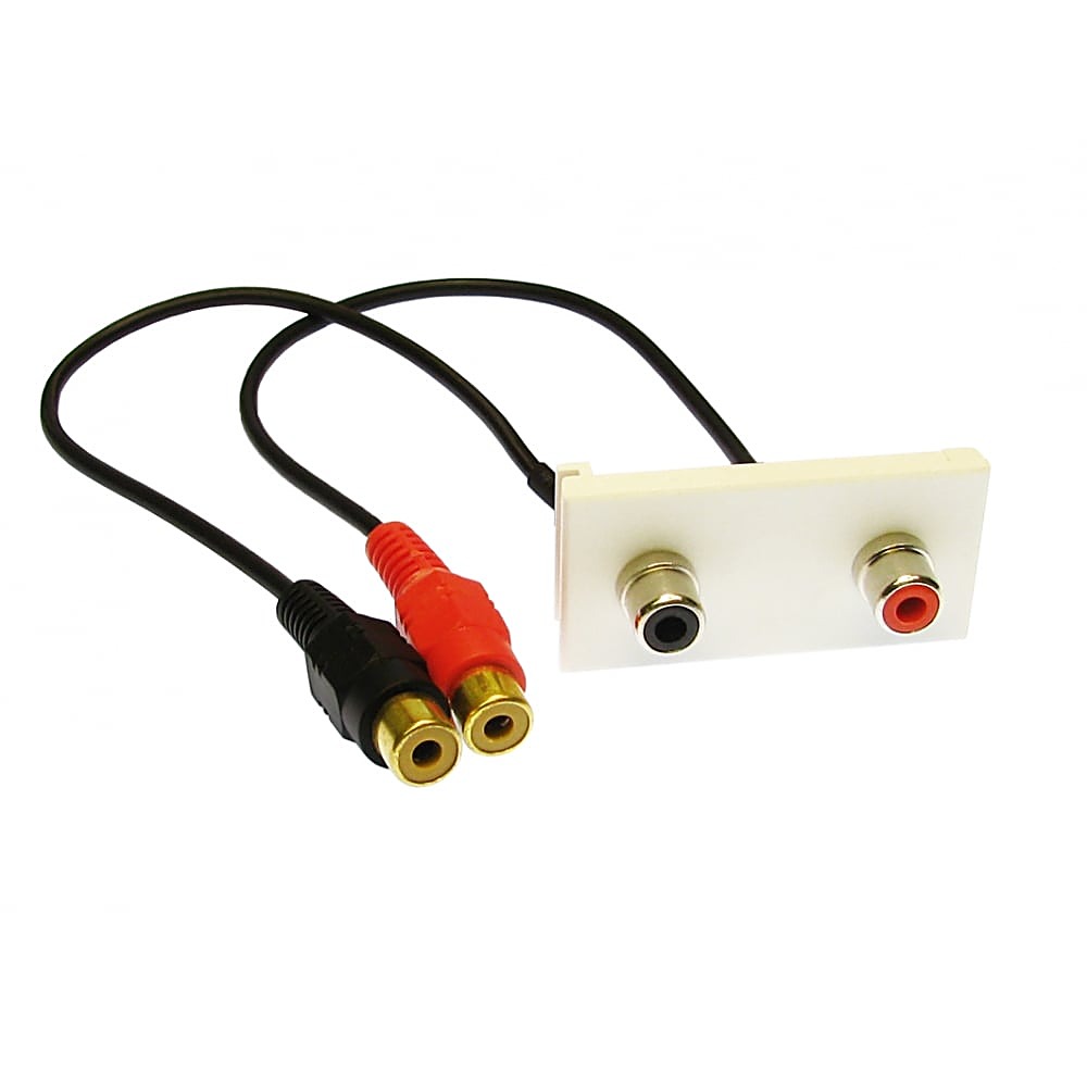 2x RCA Phono AV Euro Module