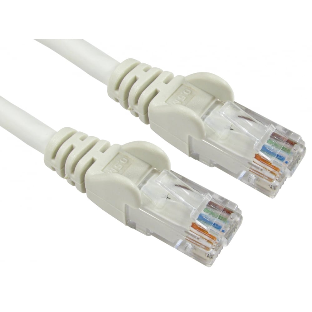 CAT6 LSOH Network Ethernet Patch Cable White 0.5m
