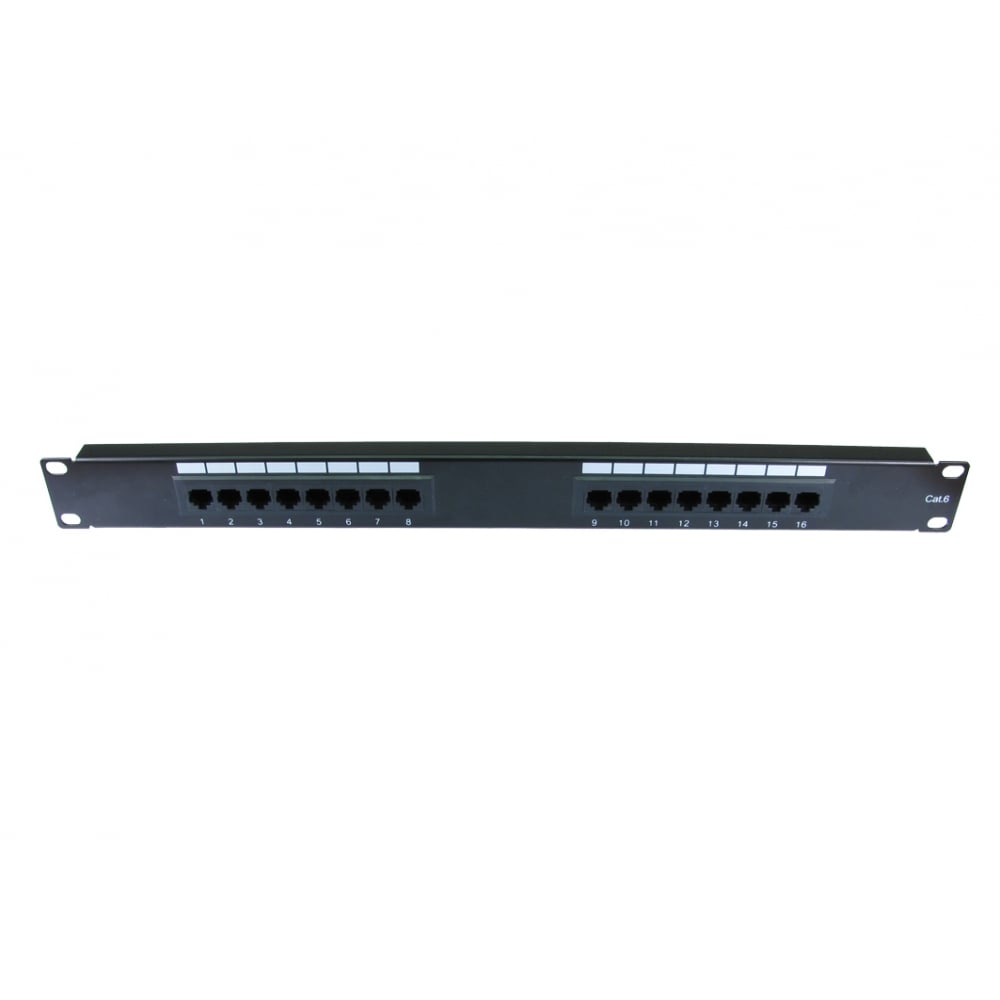 16 Port CAT6 Patch Panel