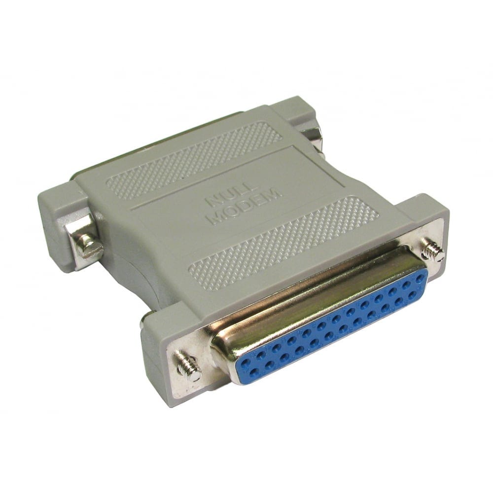 Null Modem D25 Male Female Adapter