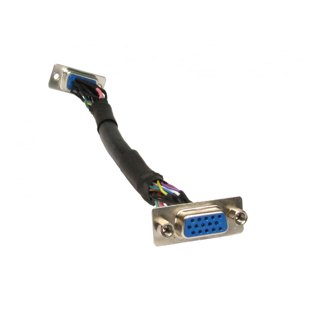 VGA Faceplate Stub Cable 15cm HD15 f-f