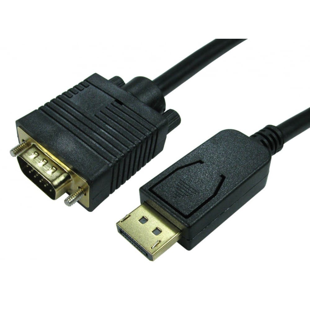 2m Displayport Male To VGA Male Cable