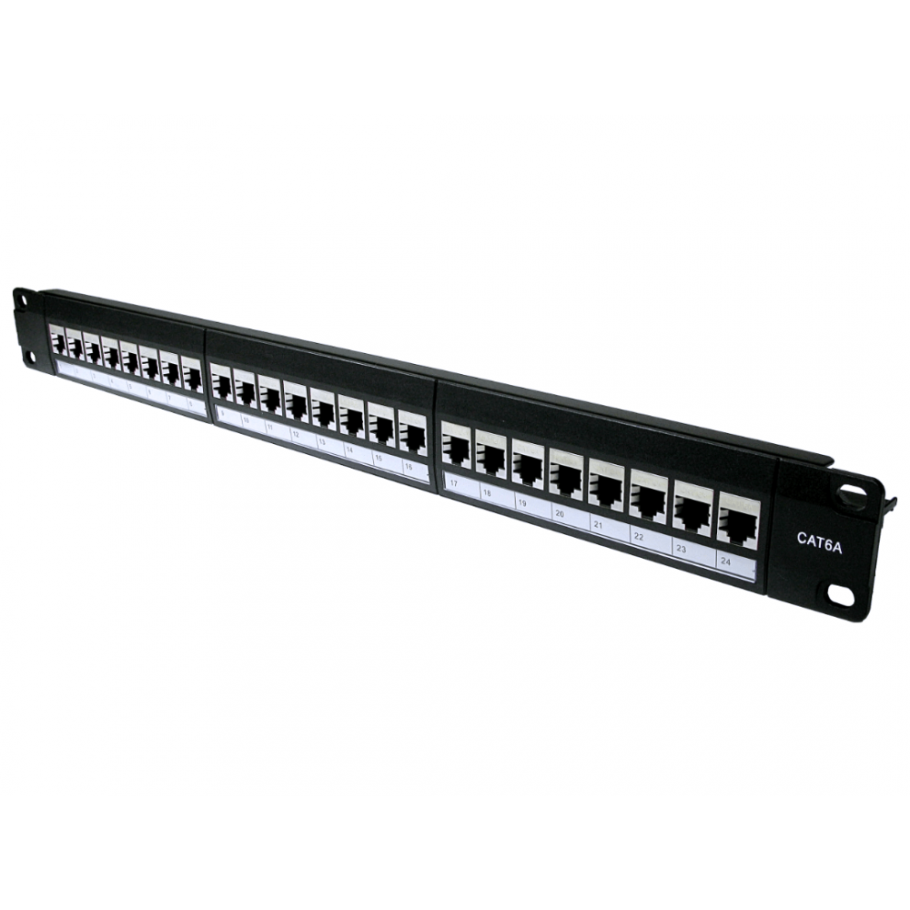 24 Port CAT6A Shielded Network Patch Panel