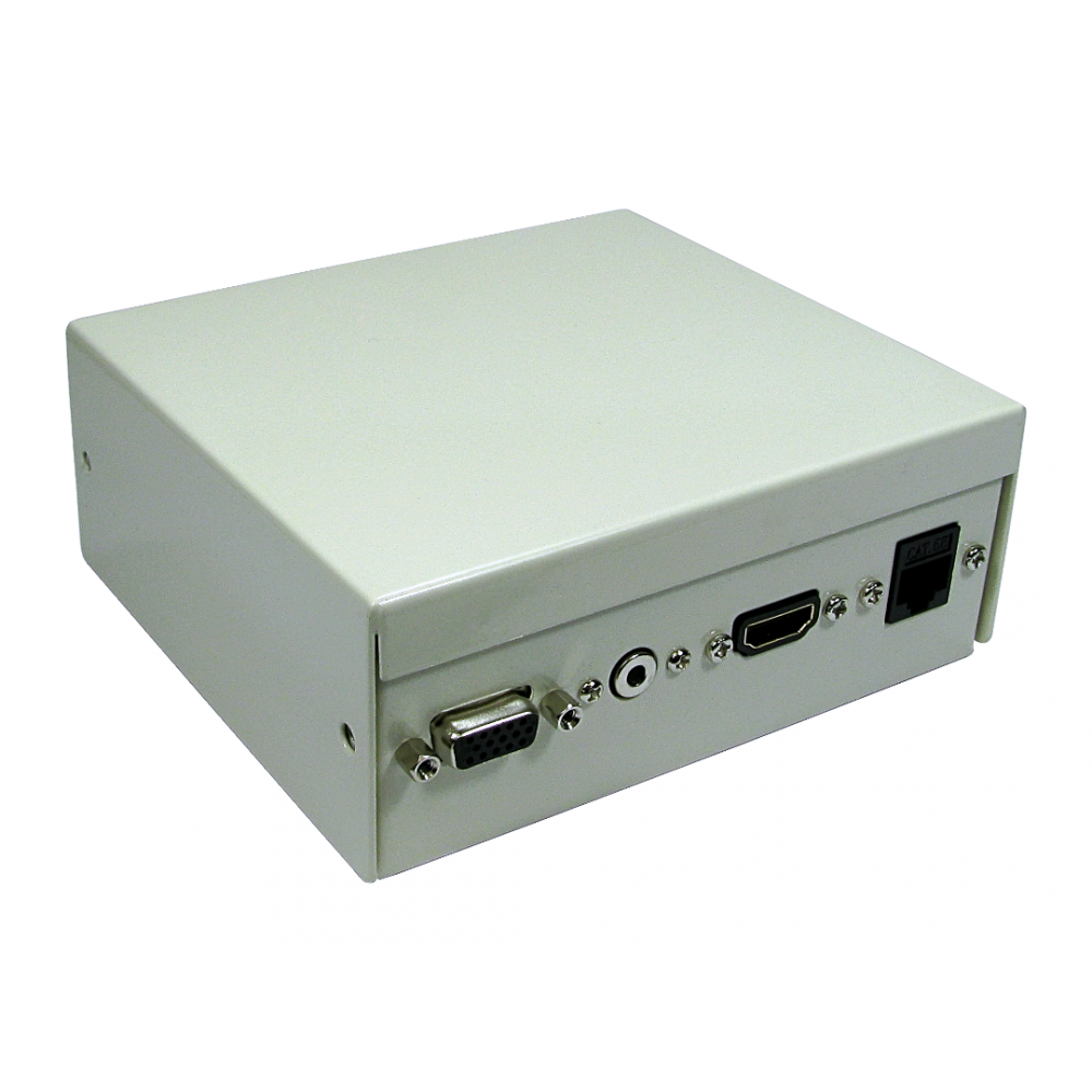 4 Port Desk Wall Mount Metal Box with AV / RJ45 Modular Couplers