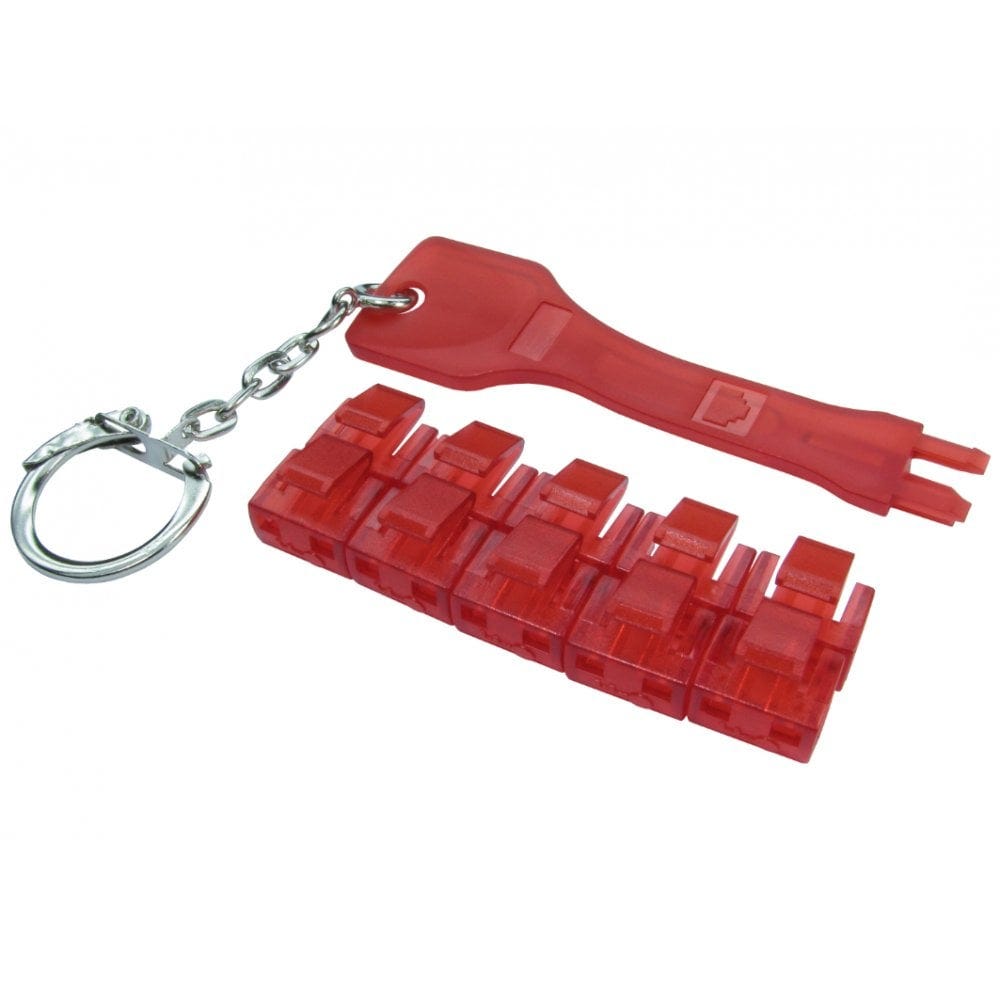 RJ45 Port Blocker, 10 Pack with Key Network Connector Lock