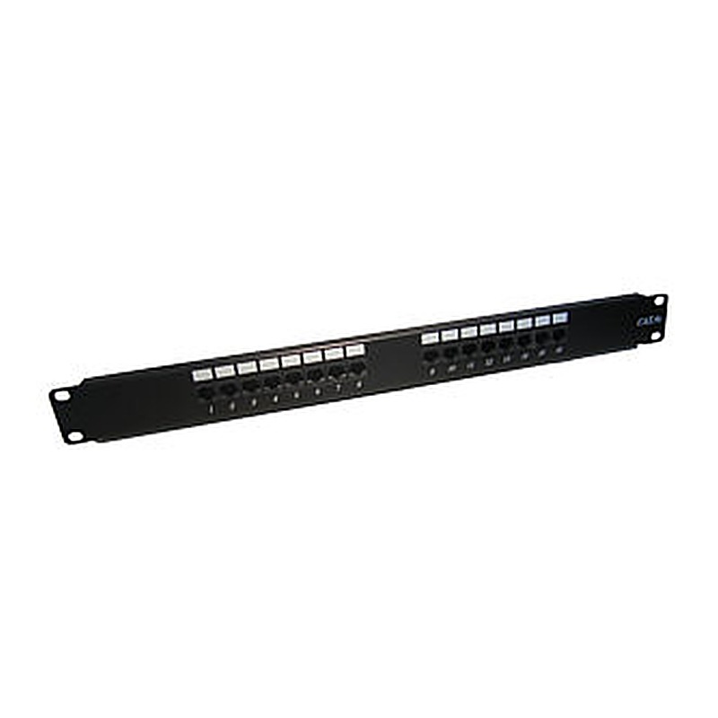 16 Port CAT6 Punch Down Patch Panel