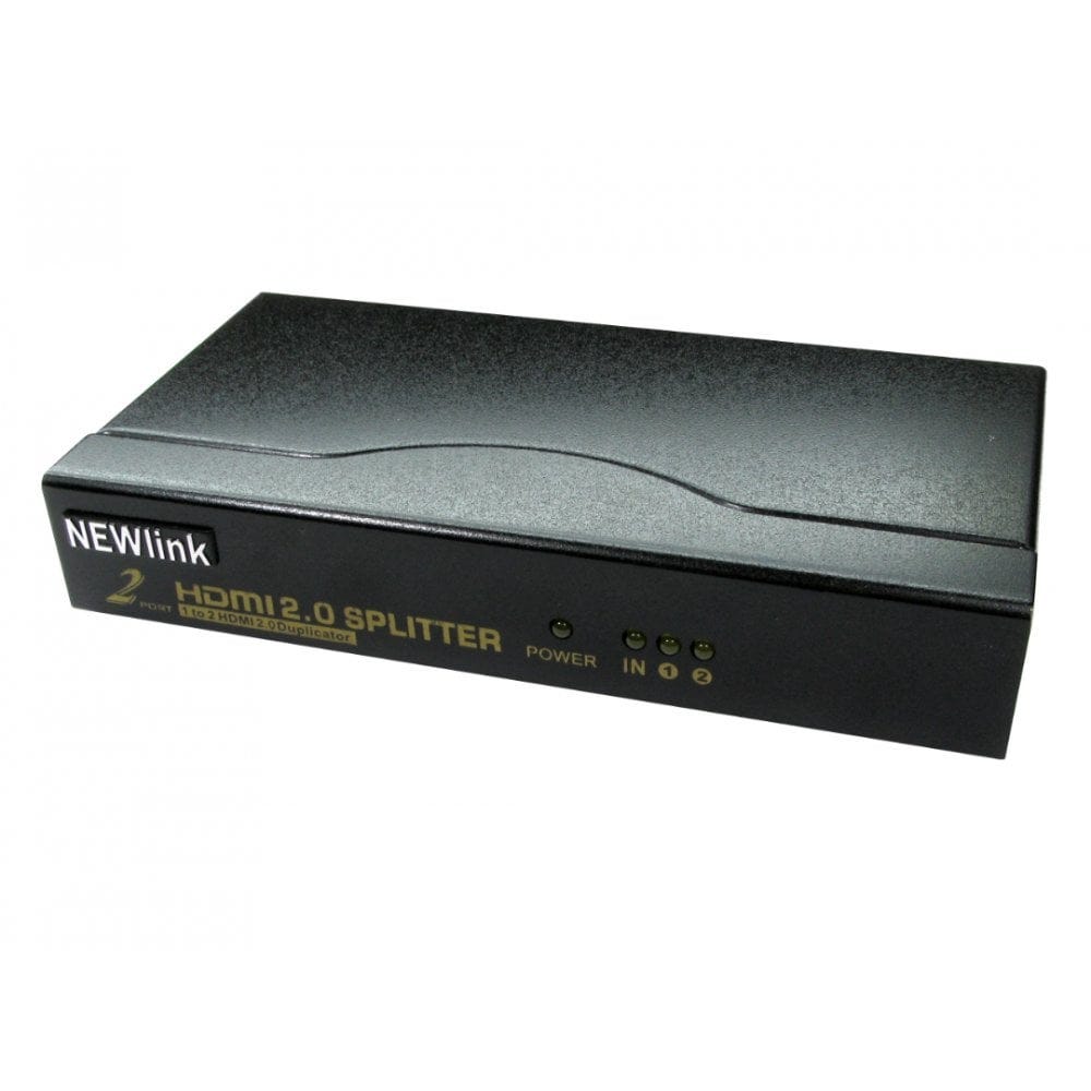 NEWlink 2 Port HDMI V2 4k@60Hz Splitter with Audio Output