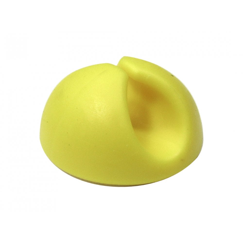 Desk Tidy Cable Management Yellow 10 Pack Dual Channel