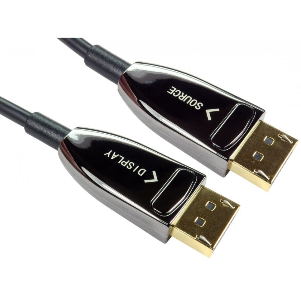 25m Displayport Cable, Displayport 1.4, AOC Fibre Optic 4k / 8k