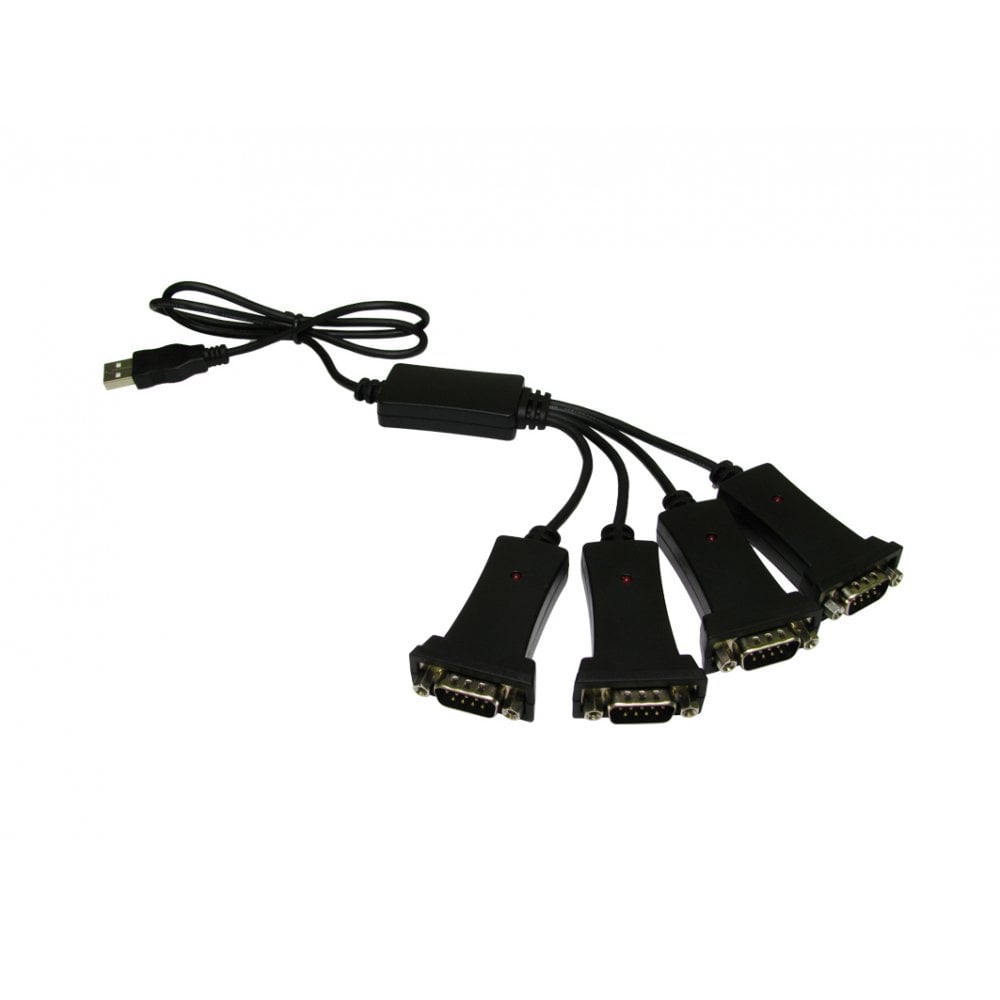 USB 2.0 Quad Serial Adapter, Create 4 Serial Ports from 1 USB